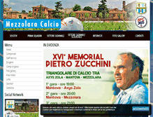 Tablet Screenshot of mezzolaracalcio.com